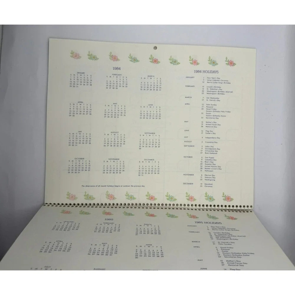 Vintage Baby's First Year Sticker Calendar Hallmark 1985 Stickers Nursery